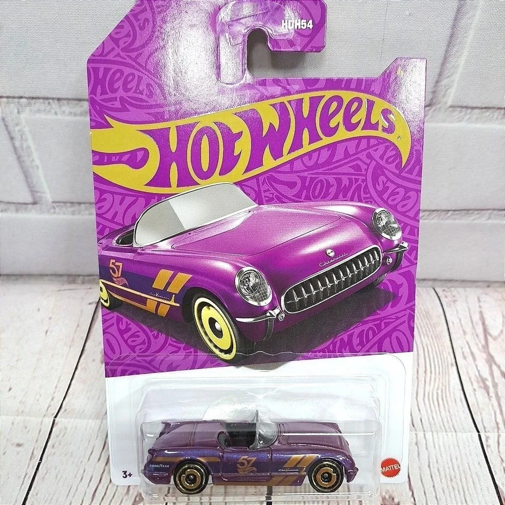 Hot Wheels 55 Purple Corvette 57th anniversary edition  4/6 Sealed Pack